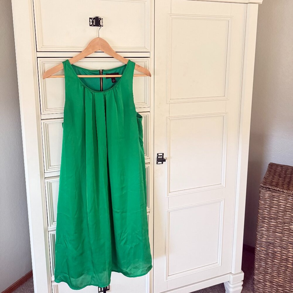 Dana Buchman Statement Green Cocktail Dress Sheath Sz L